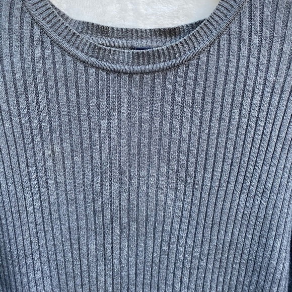 GAP‎ Ribbed Cotton Sweater Gray - Picture 2 of 8